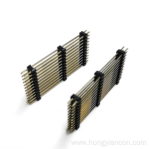 2.54mm Double row straight pin header connector